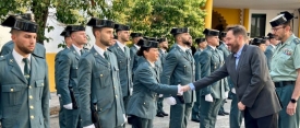 El subdelegado del Gobierno da la bienvenida en Ciudad Real a 40 guardias civiles alumnos que inician su formación práctica en la provincia