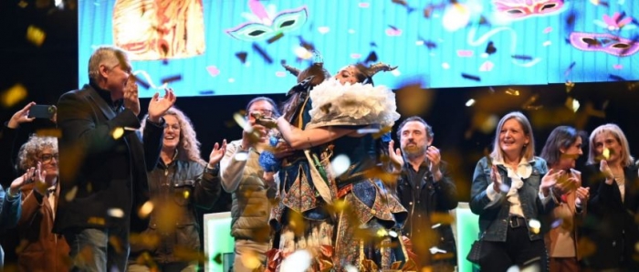 "Los Perchas" Arlequín de oro en el "Domingo de Piñata" de Ciudad Real