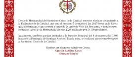 Exaltación de la Caridad y Función Principal 2026 - Hermandad del Stmo. Cristo de la Caridad