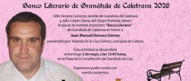 Granátula de Calatrava nombra al historiador y arqueólogo Juan Manuel Donoso como Banco Literario 2026