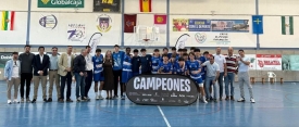 Patricia Saldaña felicita a Marianistas, que se proclaman campeones de la Fase Final de Castilla-La Mancha juvenil masculino de balonmano